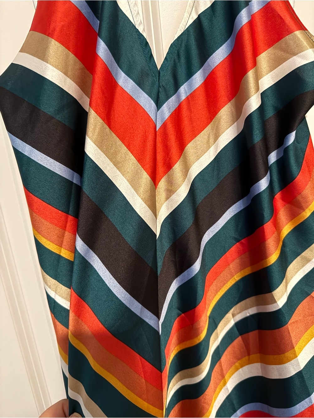 Lulu's Multicolor Striped Halter High-Low Dress - Picture 3 of 7